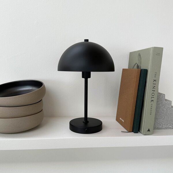 Stolové Lampa Dyberg Larsen, Stockholm, stmievateľné, Čierna, Obývacia izba, Kov, Škandinávsky