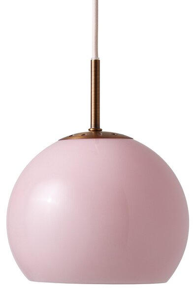 Závesné svietidlá FRANDSEN, Ball, stmievateľné, Pudrová, Obývacia izba, Sklo, Dizajnový