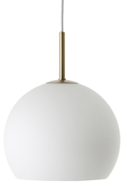 Závesné svietidlá FRANDSEN, Ball, stmievateľné, Biela, Obývacia izba, Sklo, Dizajnový