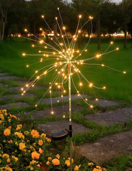 Dekoratívna solárna záhradná lampa 18 x 90 cm