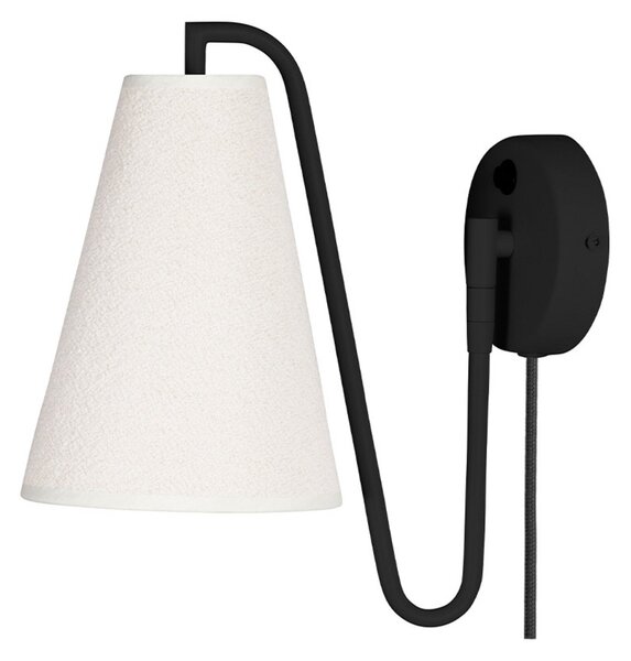 Nástenné Svietidlo Globen Lighting, Biela, Obývacia izba, Tkanina / Textil, Dizajnový
