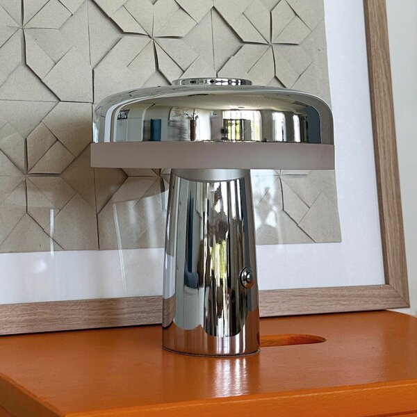 Stolové Lampa Dyberg Larsen, Porter, stmievateľné, Metalická, Obývacia izba, Kov, Škandinávsky