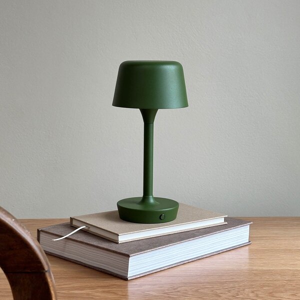Stolové Lampa Dyberg Larsen, Flow, stmievateľné, Zelená, Obývacia izba, Kov, Škandinávsky