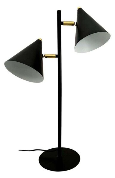 Stolové Lampa Dyberg Larsen, Rouen, Čierna, Obývacia izba, Kov, Škandinávsky