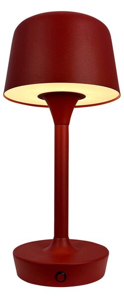Stolové Lampa Dyberg Larsen, Flow, stmievateľné, Červená, Obývacia izba, Kov, Škandinávsky