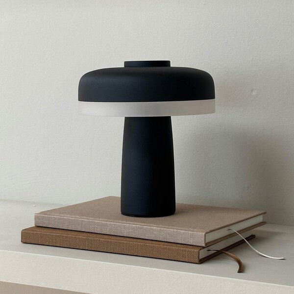 Stolové Lampa Dyberg Larsen, Porter, stmievateľné, Čierna, Obývacia izba, Kov, Škandinávsky