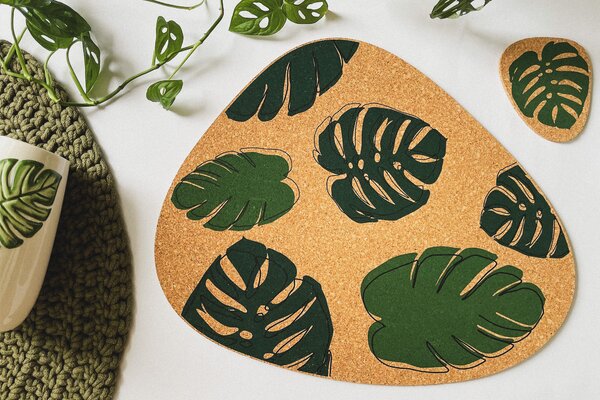 KORKII, Korkové prestieranie MONSTERA, 050454
