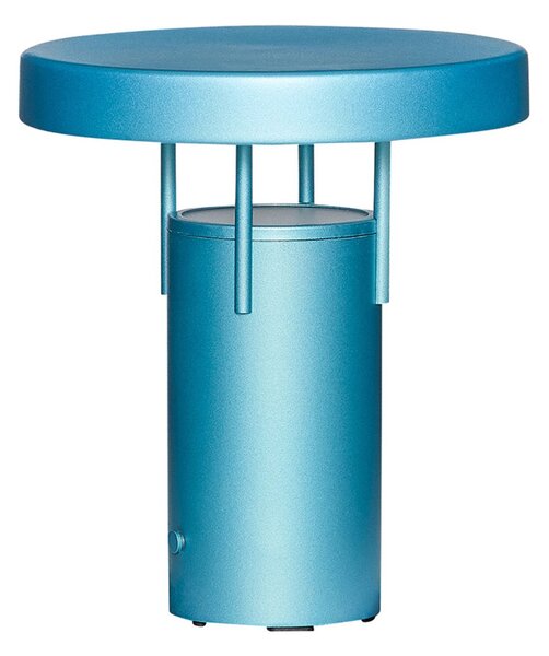 Stolové Lampa Hübsch, Modrá, Obývacia izba, Hliník