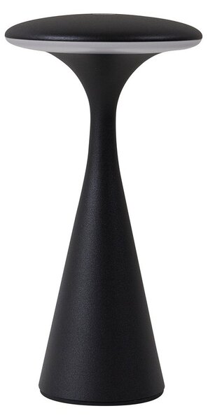 Stolové Lampa Lindby, Evelen, stmievateľné, Čierna, Balkón, Plast, Moderný