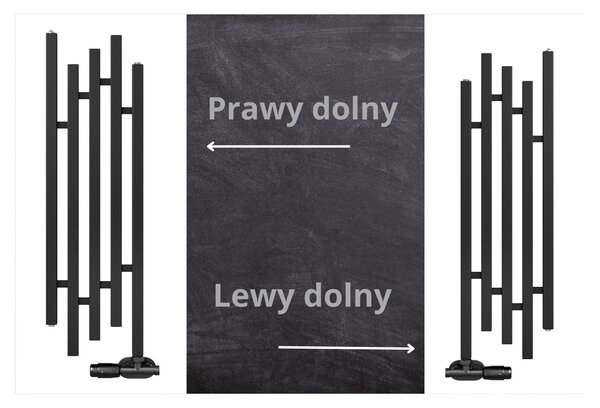 Regnis PORK, vykurovacie teleso 320x1400mm s jednootvorovým pravým dolným pripojením, 710W, biela matná (RAL9003), PORK140/30/PD50/WHITE