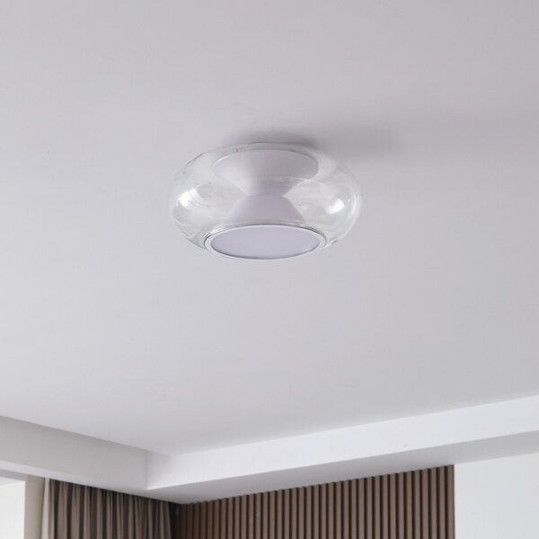 Stropné Lampa Lucande, Orasa, Transparentná, Chodba, Sklo, Moderný