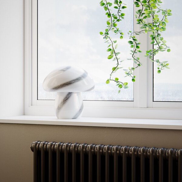 Stolové Lampa By Rydéns, Mira Mushroom, Biela, Obývacia izba, Sklo