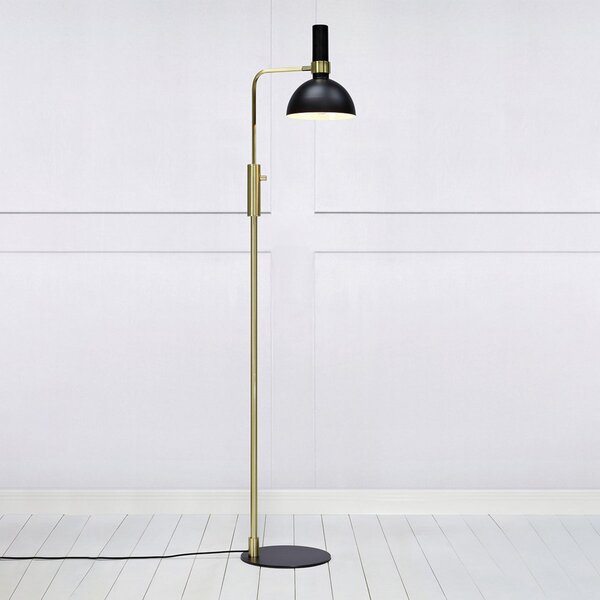 Stojacie Lampa Markslöjd, Larry, stmievateľné, Čierna, Obývacia izba, Kov, Moderný