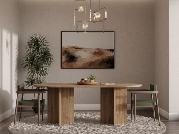Jedálenský stôl Loen 203x90 - dub artisan