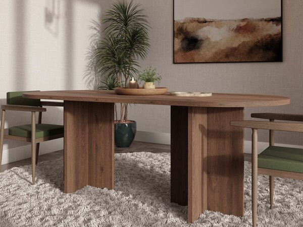 Jedálenský stôl Loen 203x90 - orech okapi