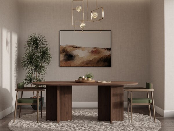 Jedálenský stôl Loen 203x90 - orech okapi