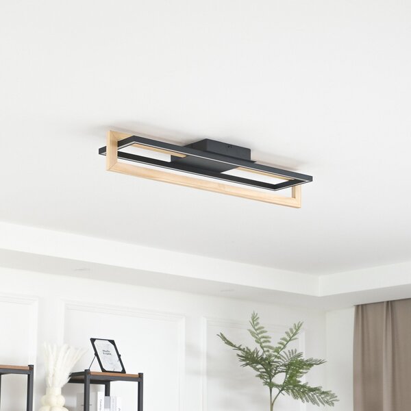 Stropné Lampa Lindby, Holamu, Čierna, Obývacia izba, Hliník, Moderný
