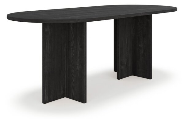 Jedálenský stôl Loen 203x90 - čierna