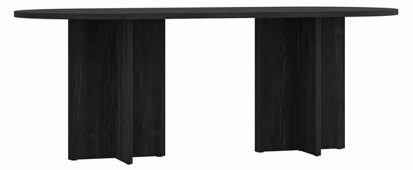 Jedálenský stôl Loen 203x90 - čierna