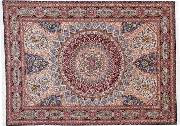 Investičný perzský koberec Tabriz 50 raj Ghombad 2,40 x 3,40 m