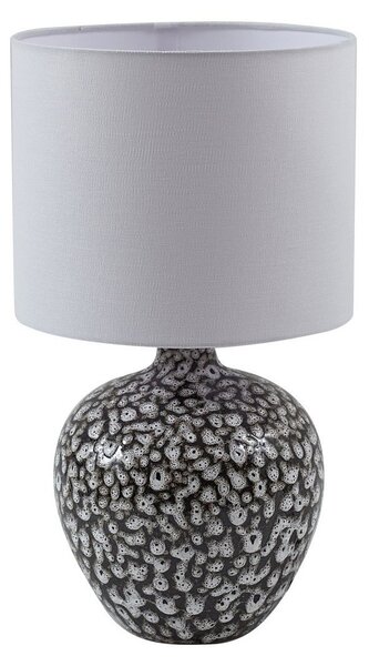 Stolové Lampa Lindby, Thalassia, Sivá, Obývacia izba, Keramika, Rustikálny