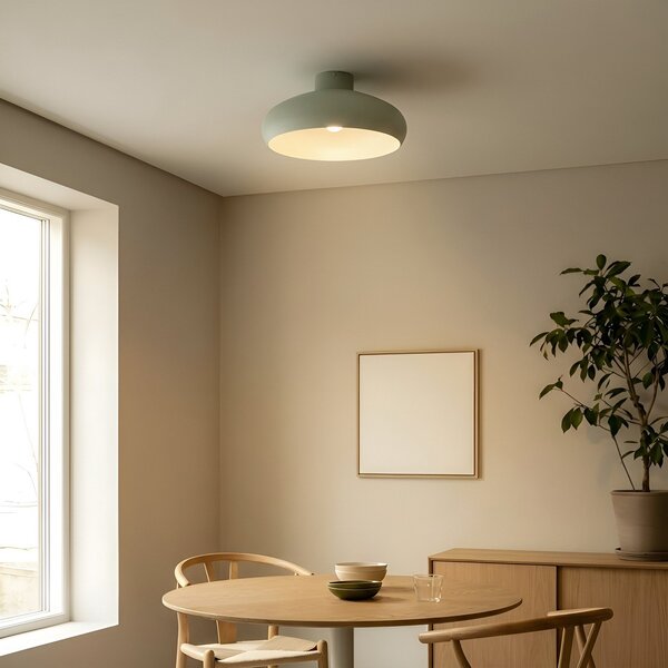 Stropné Lampa Lindby, Elover, stmievateľné, Zelená, Jedáleň, Kov, Moderný