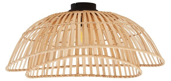 Stropné Lampa Lindby, Ilajus, stmievateľné, Drevo, Jedáleň, Bambus, Boho