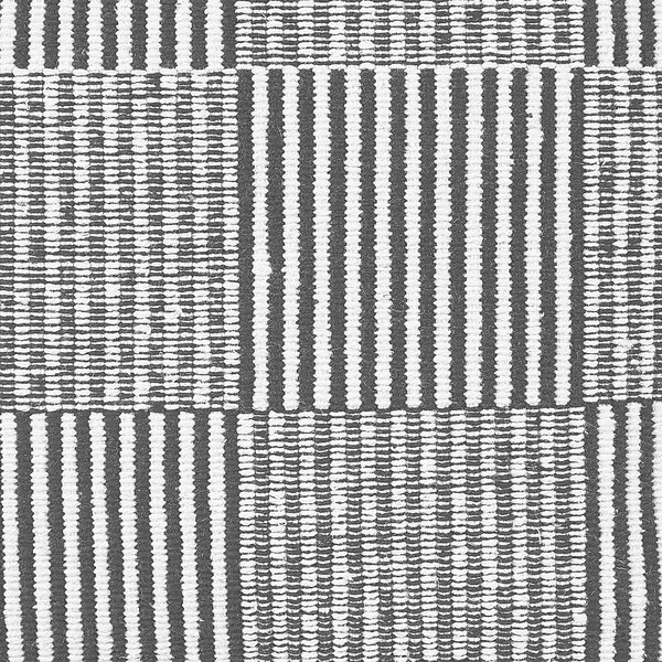 Taburet čierna biela bavlna polystyrénový granulát 40 x 40 x 40 cm štvorcový tvar geometrický vzor puf podnožka moderný štýl obývačka spálňa