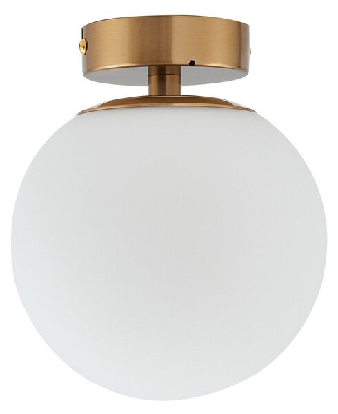 Stropné Lampa Lucande, Bidolo, stmievateľné, Zlatá / Mosadz, Kúpeľňa, Sklo