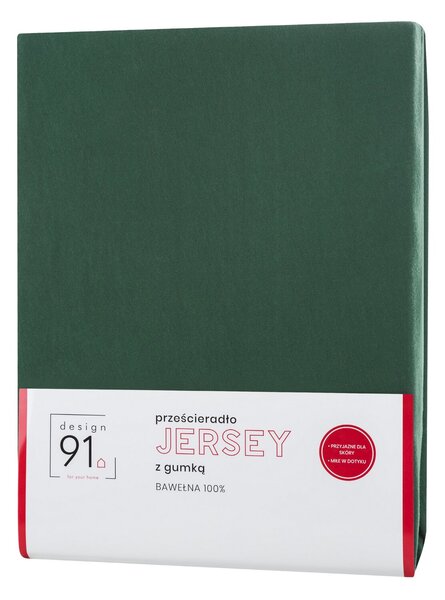 JERSEY PRESTIERADLO 220X240 CM, VÝŠKA 30 CM TMAVOZELENÉ