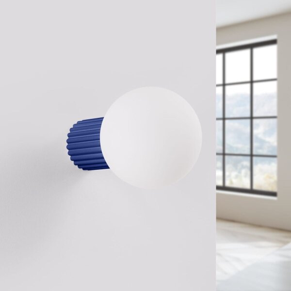 Sollux SL.1737 - Kúpeľňové nástenné svietidlo HALO 1xG9/8W/230V IP44 modrá