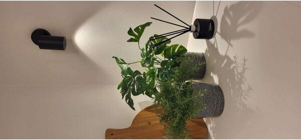 Stropné Lampa ANTIDARK, Čierna, Obývacia izba, Hliník