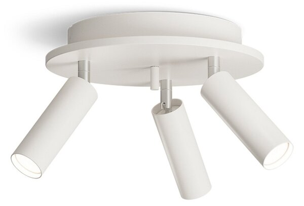 Pipeline 3 Stropné Lampa Round Matt White - Herstal