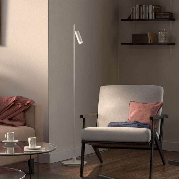 Stojacie Lampa Herstal, Biela, Obývacia izba, Kov