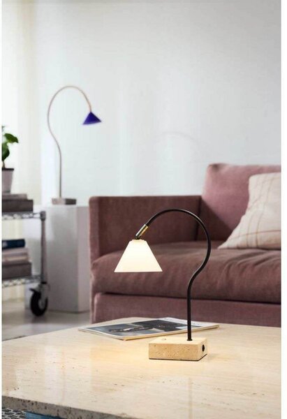 Stolové Lampa Halo Design, Béžová, Obývacia izba, Kov