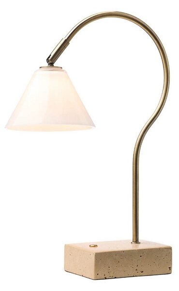 Stolové Lampa Halo Design, Béžová, Obývacia izba, Kov