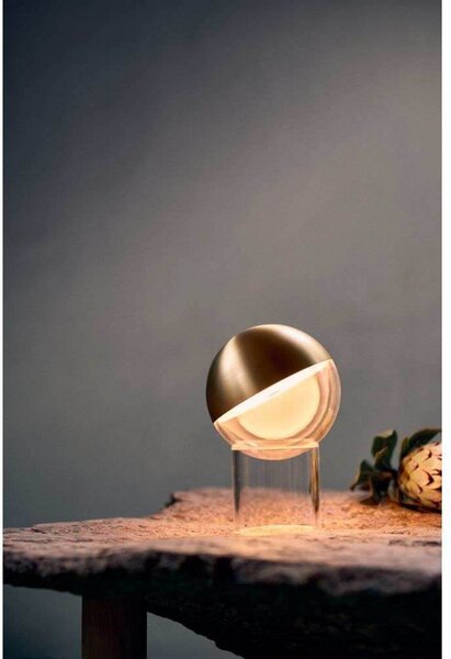 Stolové Lampa FRANDSEN, Pila, stmievateľné, Zlatá / Mosadz, Jedáleň, Plast, Moderný