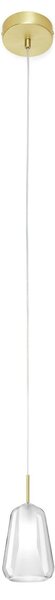 Závesná lampa X-Ray v úzkom kužeľovom tvare číra, Obývacia izba / jedáleň, Sklo, Moderný, Závesné svietidlo