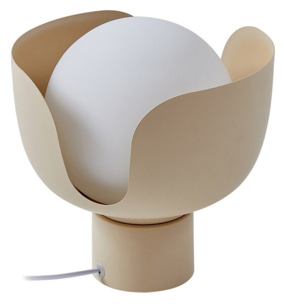 Stolové Lampa Lindby, Fiora, Béžová, Obývacia izba, Kov, Moderný