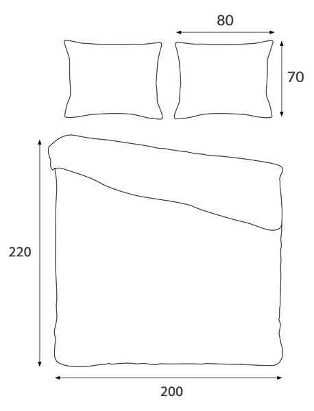 SATÉNOVÉ OBLIEČKY KARIBIC EXCLUSIVE 200X220 CM, 2KS 70X80 CM VZOROVANÉ