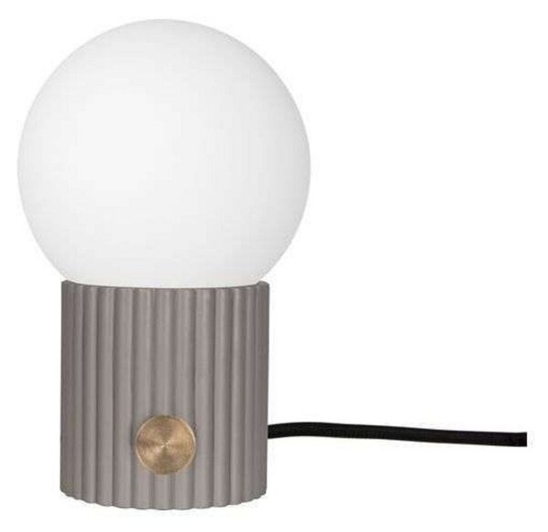 Stolové Lampa Globen Lighting, Sivá, Obývacia izba, Sklo