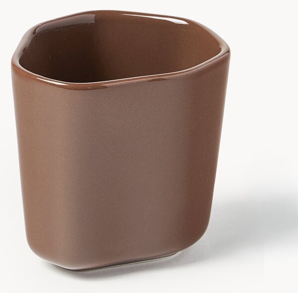 Porcelánové šálky na espresso v organickom tvare Joana, 4 ks