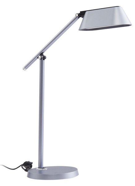 Stolové Lampa Lindby, Thies, stmievateľné, Sivá, Pracovňa, Plast, Moderný