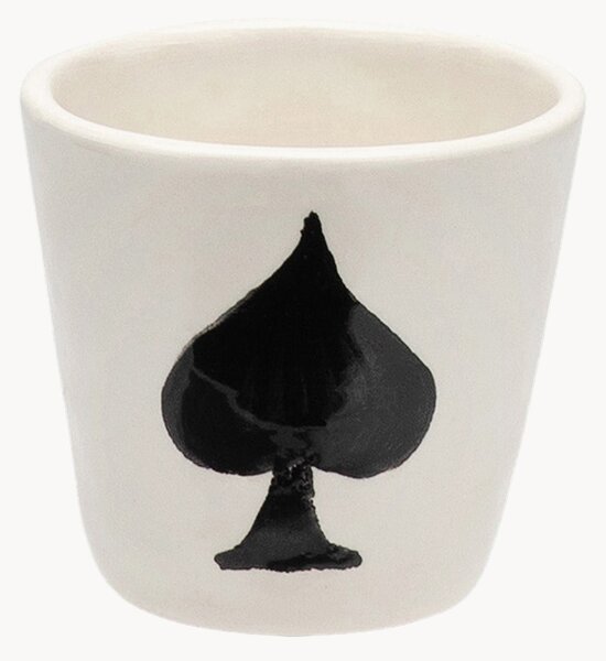 Ručne maľovaná šálka na espresso Ace of Spades