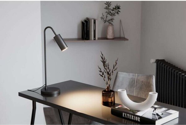 Stolové Lampa By Rydéns, Curve, Čierna, Obývacia izba, Kov, Moderný