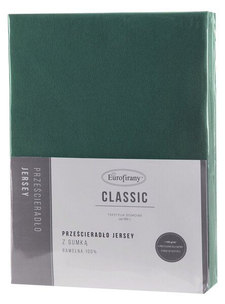 JERSEY PRESTIERADLO JERSEY3 90X200 CM TMAVOZELENÉ