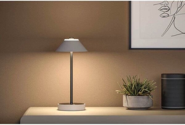 Stolové Lampa Paulmann, stmievateľné, Čierna, Obývacia izba, Kov, Moderný