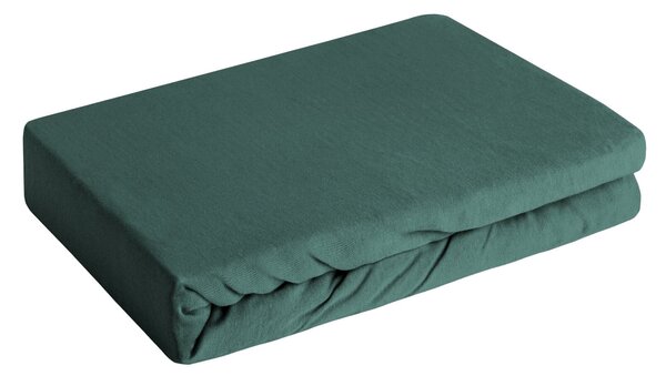 JERSEY PRESTIERADLO JERSEY3 90X200 CM TMAVOZELENÉ