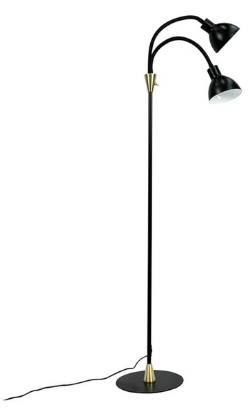 Stojacie Lampa Dyberg Larsen, Čierna, Obývacia izba, Kov