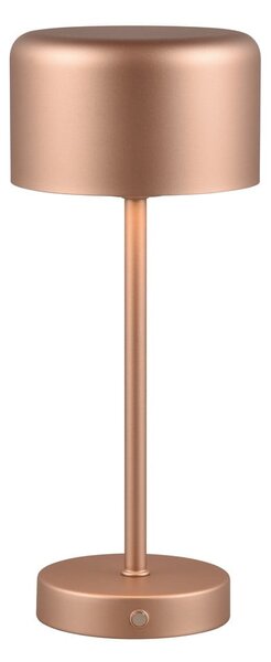 LED stmievateľná stolová lampa v medenohnedej farbe (výška 30 cm) Jeff – Reality